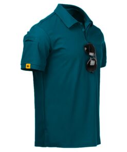 Geeksport Polo Homme Manches Courtes Respirant Séchage Léger T-Shirt pour Sport Outdoor en été M-3XL