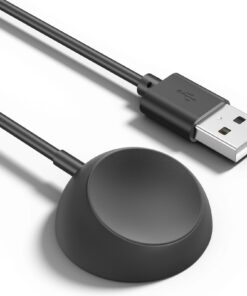 Chargeur Apple Watch Wanme USB 1M Magnétique Noir (Series 10 9 8 7 6 5 4 3 2 SE)