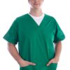 Tunique GIMA pour infirmières et médecins - Blanc - Coton/Polyester - Soins de santé - Vernis à ongles - XS