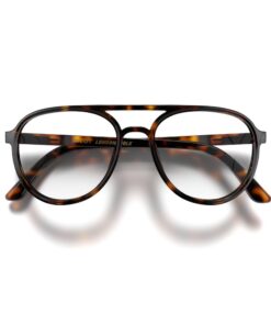 LONDON MOLE® Pilot Lunettes anti-lumière bleue | Bloqueurs bleus en forme de pilote cool | Protection anti-fatigue pour
