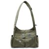 Sac à Bandoulière Aucuu Grande Capacitépour Travail École Voyage Shopping Quotidien Rétro Multi-Poches