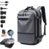 Sac à Dos sous Vide Extensible 62L pour Voyage avec Compression 100% Étanche et Antivol