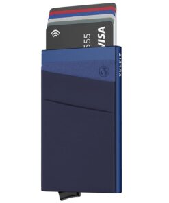 VULKIT Porte-Cartes Aluminium Rigide Pop Up pour Hommes et Femmes | Protection RFID pour Cartes et Billets | Stockage Sé