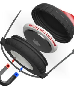 SUPRÈME Étui aimanté adhésif &_collier de serrage | compatible avec AirTag | résistant à l'eau, aux chocs et vibrations