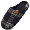 COFACE Chaussons Homme Hiver Chauds en Mousse à Mémoire Antidérapants pour Intérieur/Extérieur Taille 40-49