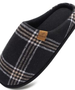 COFACE Chaussons Homme Hiver Chauds en Mousse à Mémoire Antidérapants pour Intérieur/Extérieur Taille 40-49