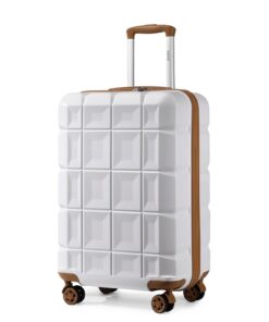 Valise cabine Kono rigideABS 54x34x22cm Blanc_valises voyage