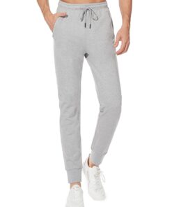 SEVEGO Pantalon de Jogging Homme en Coton Coupe Ajustée avec Poches pour Sport et Entraînement