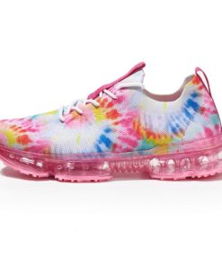 LUCKY STEP Chaussures de course à pied légères et tendance - Respirantes et en tricot - Pour la marche, le sport et la g