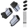 Adaptateurs USB C pour Garmin watches (Argent) - Compatible Gar-Min Vivoactive 6 5 4 3S 4S - 3 Pièces