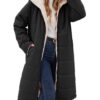 Veste Polaire Tuopuda femme hivernale chaude réversible avec capuche et poches Global Recycled Standard