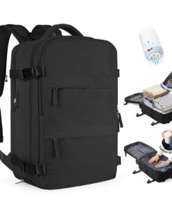 Sac à Dos Voyage Étanche avec Système Airbag pour Hommes/Femmes, Sac Sous Vide pour Ryanair (Taille Cabine) – Pompe Anti