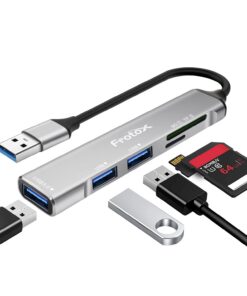 Adaptateur 5 en 1 USB |0 et 2 USB |0 pour lecteurs de carte mémoire SD/Micro SD/MMC/TF/SDXC/SDHC etc.