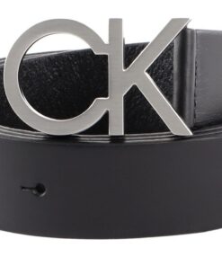 Calvin Klein Ceinture Homme Élégante Ck Buckle Belt 3,5 cm Cuir Chic pour Hommes Occasions Formelles et Informelles Tail