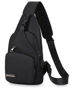 Cosiesnest Sacoche Homme Bandouliere Sac à Bandouliere en Toile 3 Poches Pour Homme & Femme à L'Envers, à Pied Ou à Vélo