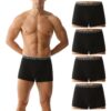 Hoerev Pack de 4, Malle Homme sous-vêtements Boxers Confortables et Respirants pour Sport et quotidien grâce à leur Desi