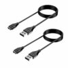Chargeur Wanme Compatible Garmin Forerunner et Fenix, Sportifs Avancés, Course et Training, 100cm USB Câble (2-USB_A)