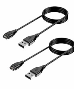 Chargeur Wanme Compatible Garmin Forerunner et Fenix, Sportifs Avancés, Course et Training, 100cm USB Câble (2-USB_A)