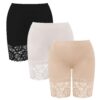 Justay Warm Cycliste Short Anti-Frottement Femme Cuisse Boxer sous Robe De Sécurité avec Dentelle sous Vêtements Culotte