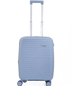 Valise Comodo Geffen Bleu Clair S (55cm) Résistante TSA Zip Antivol