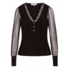 Morgan T-shirt manches longues en plumetis homme hèmismes wink pour quotidien confortable et stylisé