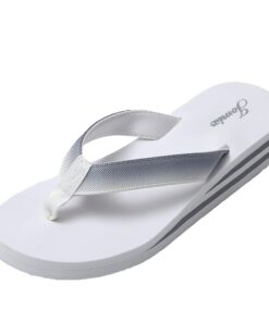 JOMIX Tongs Femme Compensées en Caoutchouc Douche Maison Piscine Plage
