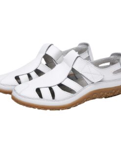 Chaussures genériques femmes confort chic creuses couleur unie orthopédique antidérapantes baskets respirantes