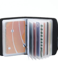 GERIINEER Porte-Carte de Crédit en Cuir pour Homme et Femme avec 20 Fentes