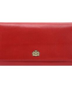 Portefeuille WITTCHEN Taille 9.5 x 18.5 cm Cuir de Grain Rouge Collection Arizona 10-1-075-3