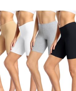 Anti Frottement Cuisse Femme Short sous Robe Panty Coton Shorty Lot de 4