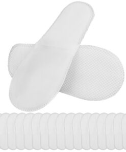 Encuryna Lot de 10 paires de pantoufles jetables unisexes - Antidérapantes - Idéales pour voyage, spa et hôtel - Taille