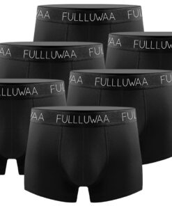 Fullluwaa Boxer Homme Coton Bon Confort Lot de 6OSEKO-TEX STANDARD 100 Taille Bien Top Qualité Fullluwaa Boxers Homme