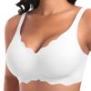 Ganado push-up sans armatures confortable pour grandes taille de poitrine - Rembourré et festonné - Taille S à XL