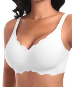 Ganado push-up sans armatures confortable pour grandes taille de poitrine - Rembourré et festonné - Taille S à XL