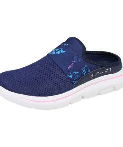 Chaussures de running orthopédiques femme sans lacets confortables Daikascbny Outdoor Marche Sport