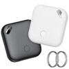 Tracker Air Smart pour Clés et Valises, Compatible Find My Apple, Suivi Mondial, Bip Puissant 100dB, Batterie Remplaçabl