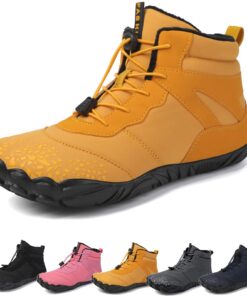 Hokuto Chaussures pieds nus d'hiver imperméables pour homme et femme, chaussures de neige isolées, hiver automne, résist