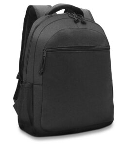 Waytex Sac à dos pour ordinateur portable 15" avec 2 poches zippées et sac noir