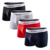 Boxer Casey Kevin Homme Coton Peigné 60 Fils - Caleçon Homme Lot de 4 - Sans Étiquette