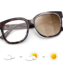 JIM HALO Lunettes anti-lumière Bleue pour Femme Carrées Surdimensionnées Métal CP Temples