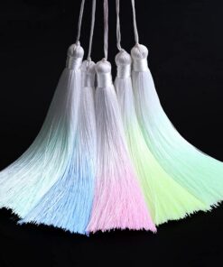 WANM Style Classique Glands Soie 2-5 Pièces Pour Vêtements Artisanat Fournitures Blanc Usage Hommes Femmes Enfants Festi