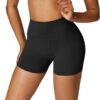 Short de sport woman en coton taille haute anti-tranparent confortable respirant pour yoga et fitness Course à pied Cycl