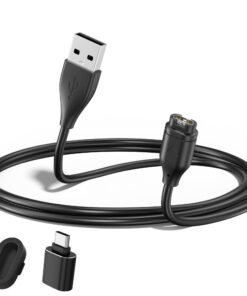 Chargeur Garmin Compatible avec les Série Venu, Fenix et Vivoactive, USB à Type-C, Port Protecteur 50CM