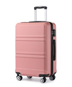 Kono Valise Cabine Rigide Nu - Petite Valise Voyage en ABS avec 4 Roulettes et Serrure TSA pour Voyageurs Fréquents en A