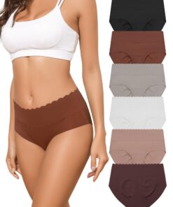Levao Culottes Femmes Haute Taille InvisiblesSans Couture Bikini Confortables