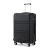 Kono Valise Cabine Rigide Noir | Polyester Recyclé | Valise de Voyage | Roulettes | Serrure TSA | Valise Petites Tailles