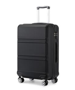 Kono Valise Cabine Rigide Noir | Polyester Recyclé | Valise de Voyage | Roulettes | Serrure TSA | Valise Petites Tailles