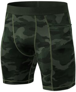 Cexiakong Short de compression pour homme - Séchage rapide et respirant - Couche de base - Caleçon de sport pour homme -