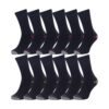 Iron Mountain IMSCK221 chaussettes de travail rembourrées recyclées pour hommes (12 paires) chaudes et confortables, tra