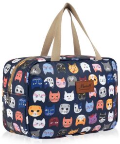 Aucuu Trousse de Toilette Femme Évolutif + Grand Sac à Cosmétiques étanche Portable pour Femmes + Camping et Voyages + S